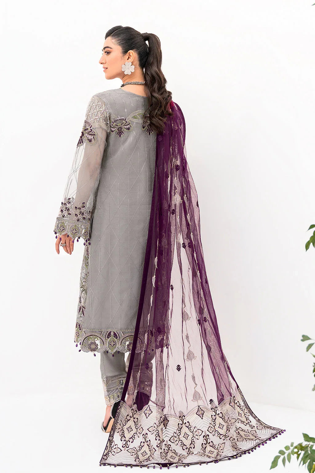 Ramsha | Minhal Organza Collection | M-801 - Aqsa Fabrics