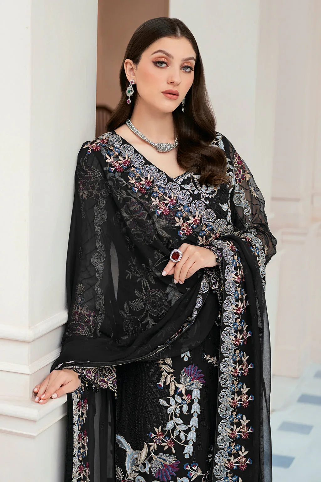 Ramsha | Rangoon Chiffon Collection 24 | D-906 - Aqsa Fabrics