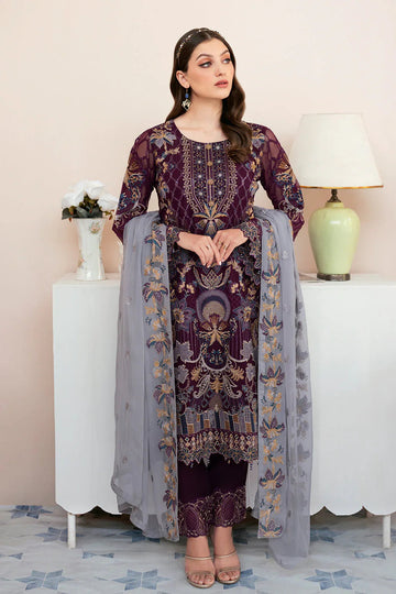 Ramsha | Rangoon Chiffon Collection 24 | D-904 - Aqsa Fabrics