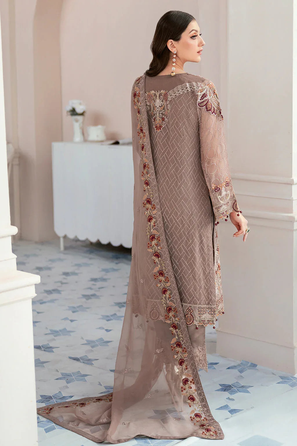 Ramsha | Rangoon Chiffon Collection 24 | D-905 - Aqsa Fabrics