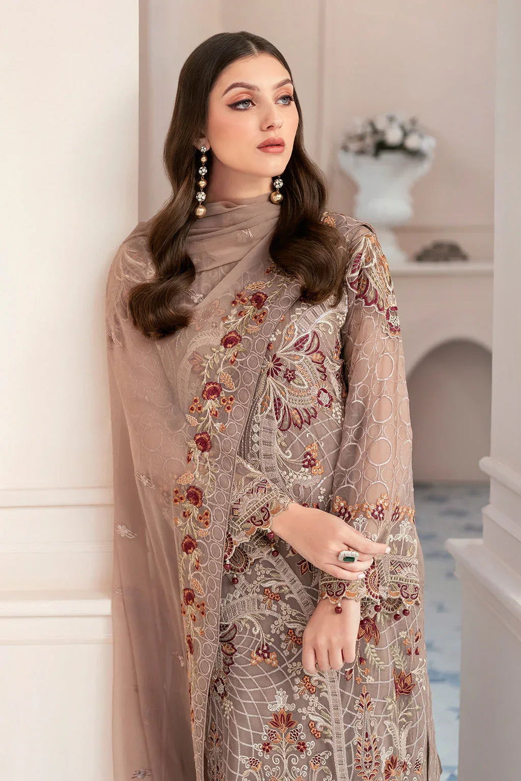 Ramsha | Rangoon Chiffon Collection 24 | D-905 - Aqsa Fabrics
