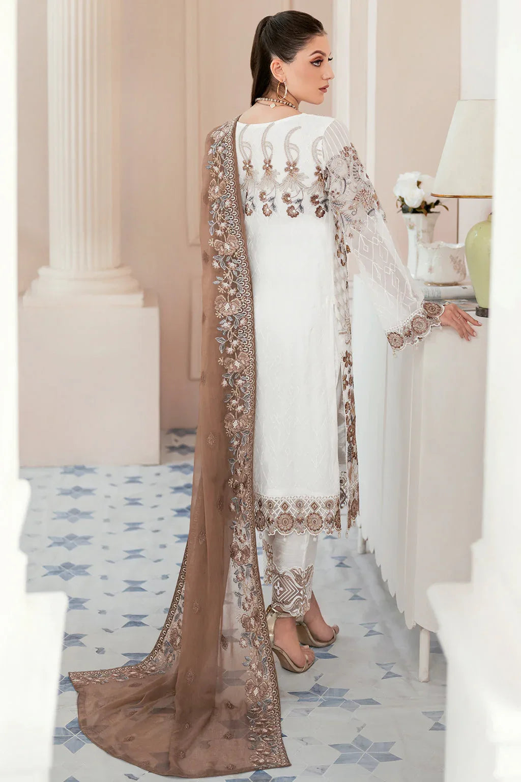 Ramsha | Rangoon Chiffon Collection 24 | D-911 - Aqsa Fabrics