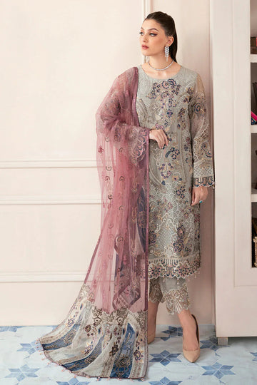Ramsha | Rangoon Chiffon Collection 24 | D-907 - Aqsa Fabrics