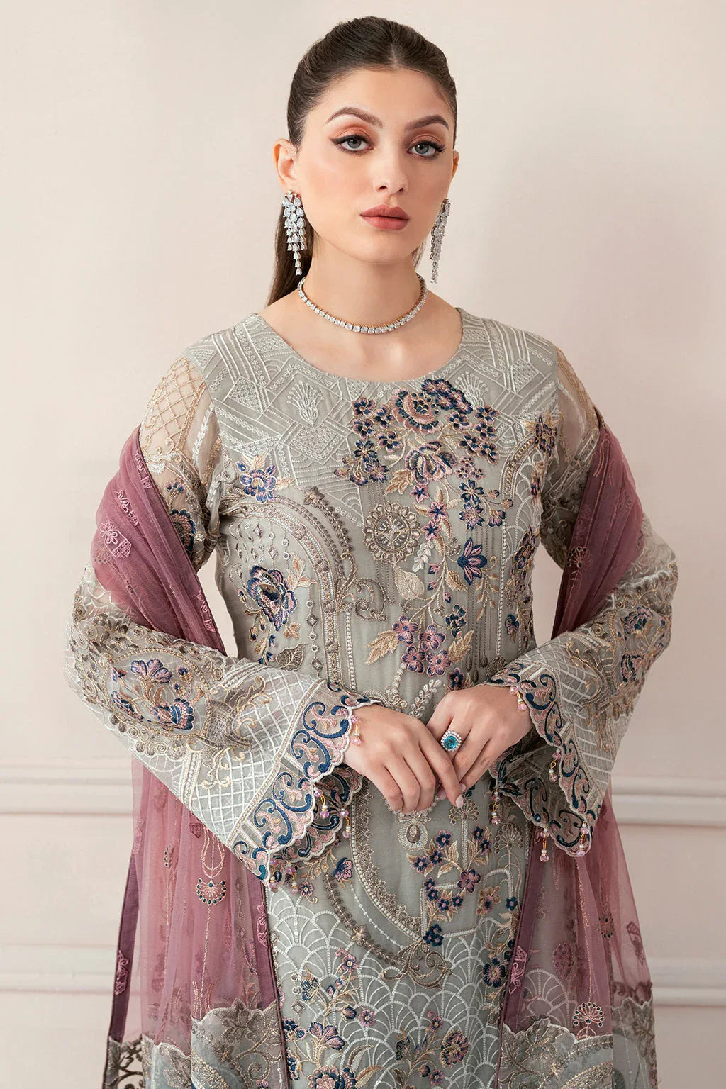 Ramsha | Rangoon Chiffon Collection 24 | D-907 - Aqsa Fabrics