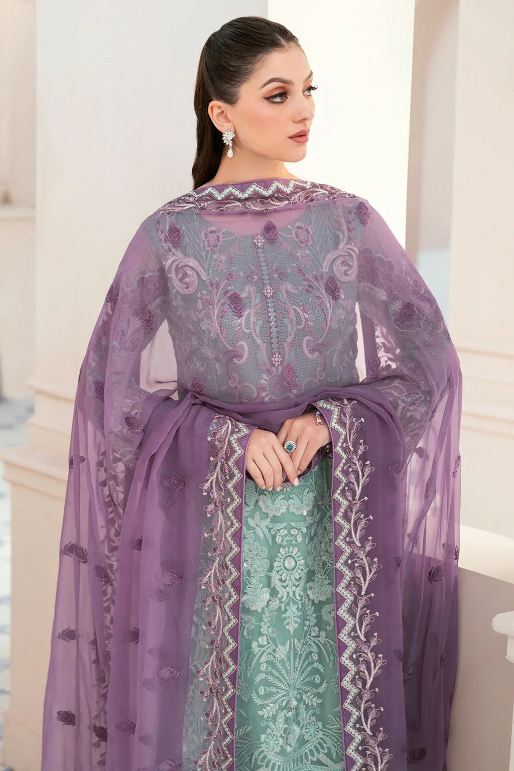 Ramsha | Rangoon Chiffon Collection 24 | D-902 - Aqsa Fabrics