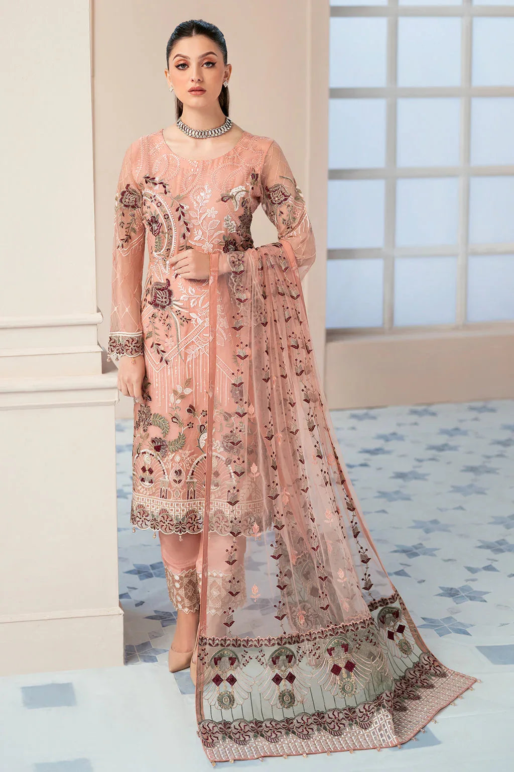 Ramsha | Rangoon Chiffon Collection 24 | D-901 - Aqsa Fabrics
