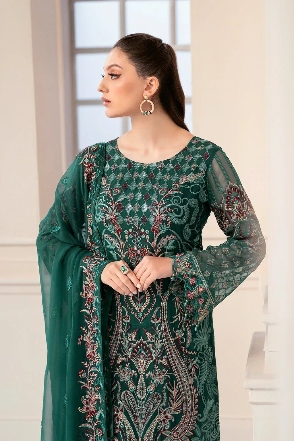 Ramsha | Rangoon Chiffon Collection 24 | D-908 - Aqsa Fabrics