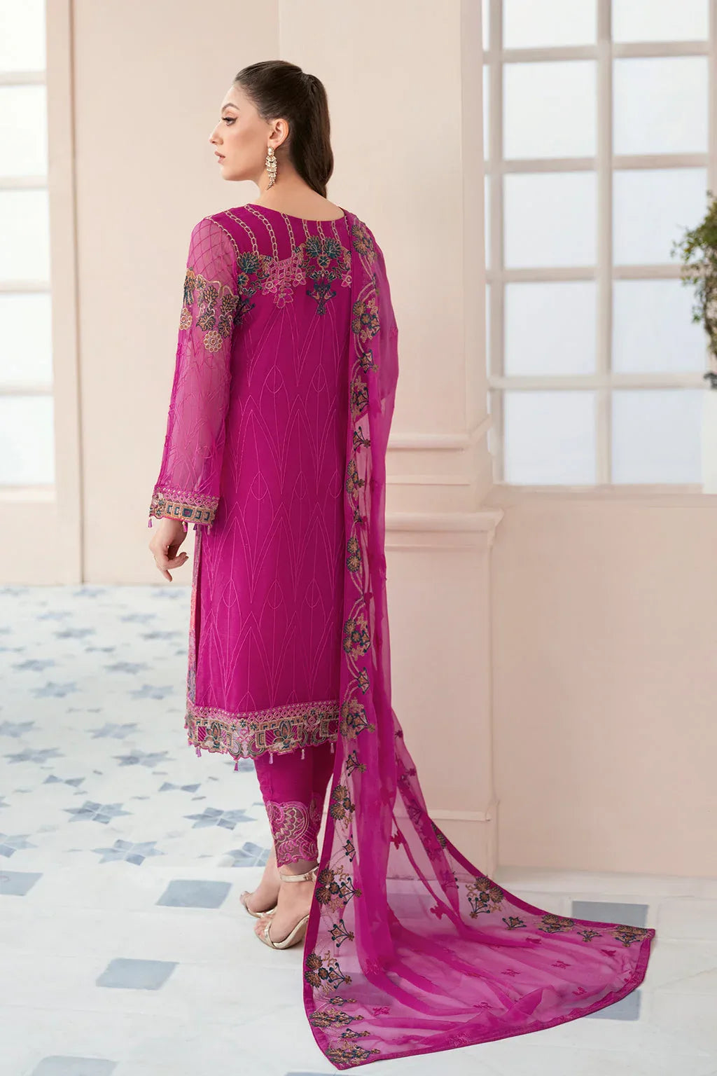 Ramsha | Rangoon Chiffon Collection 24 | D-912 - Aqsa Fabrics