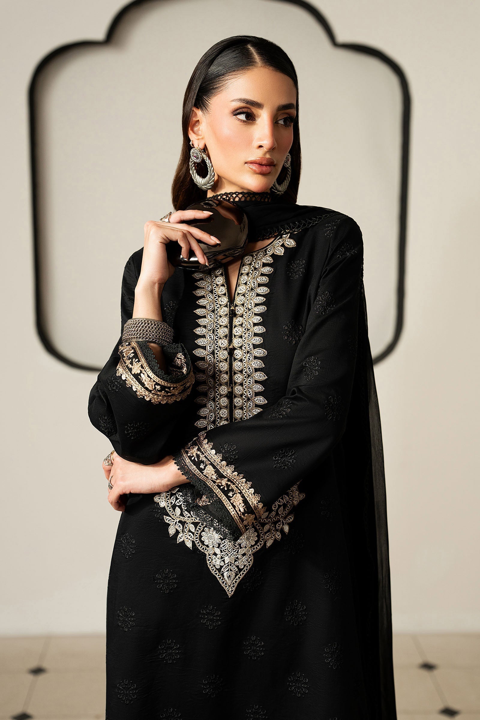 Maria B 3 Piece Embroidered Lawn Suit