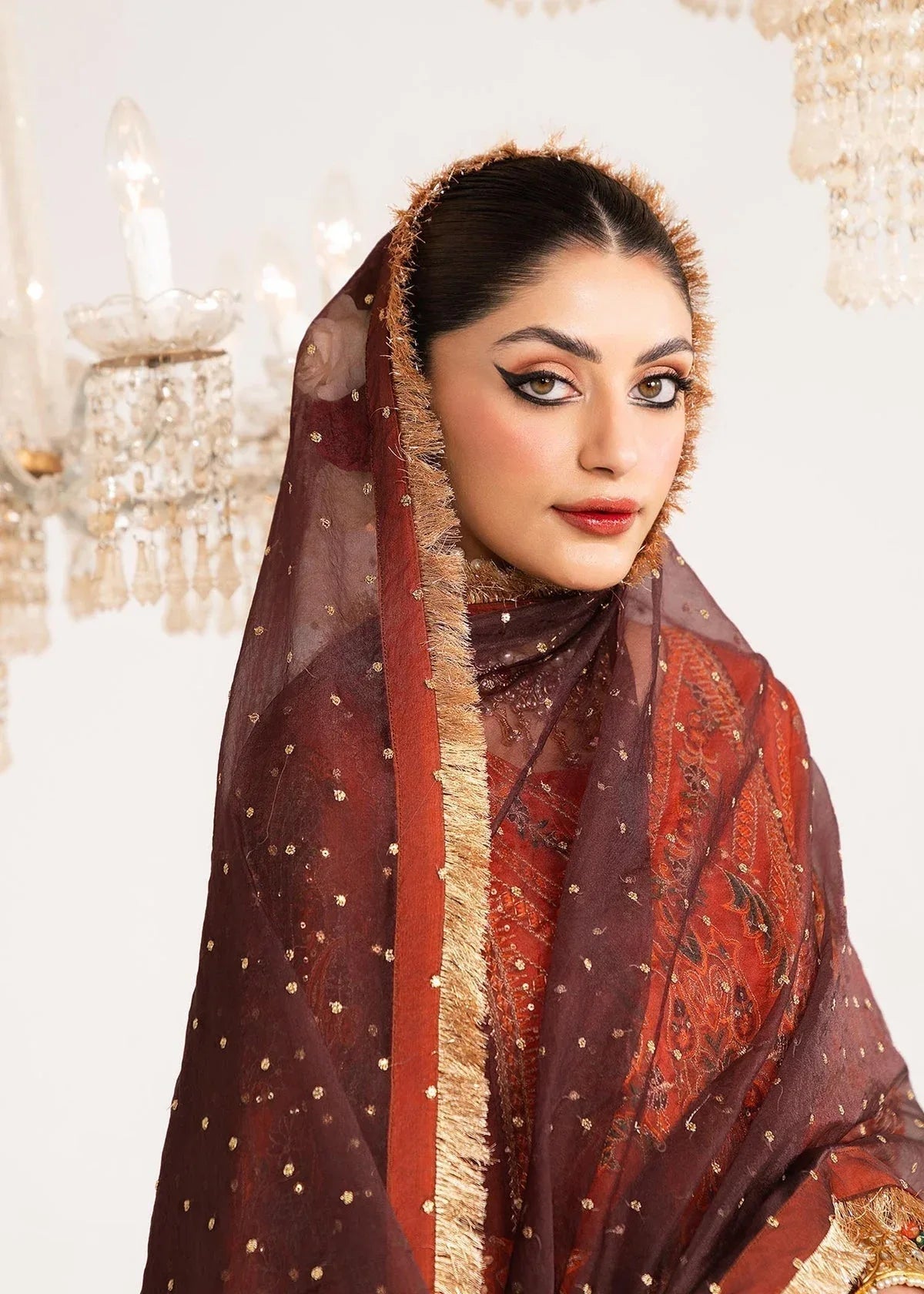 Dastoor | Sajni Luxury Eid Collection 24 | Ruby - Aqsa Fabrics