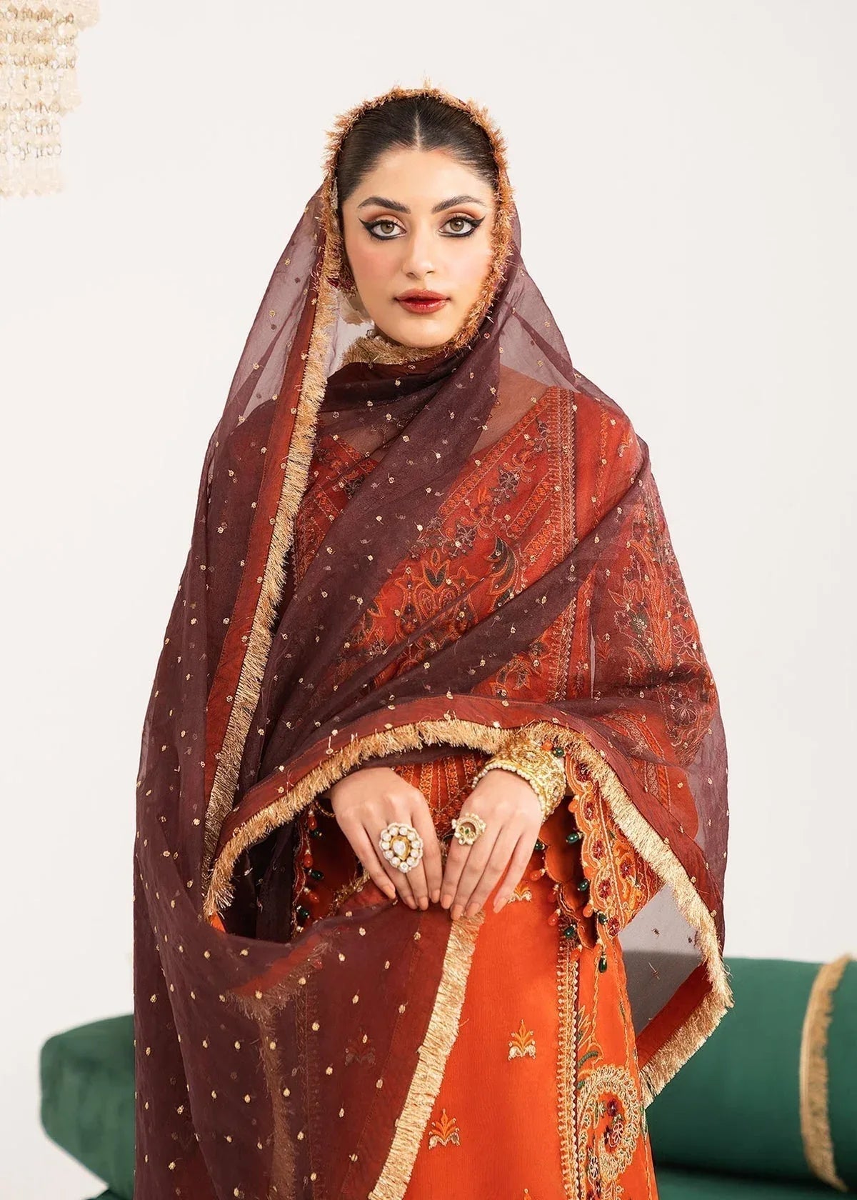 Dastoor | Sajni Luxury Eid Collection 24 | Ruby - Aqsa Fabrics