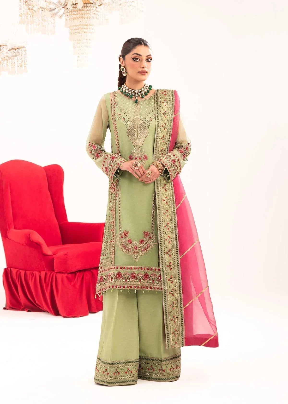 Dastoor | Sajni Luxury Eid Collection 24 | Zatooni - Aqsa Fabrics