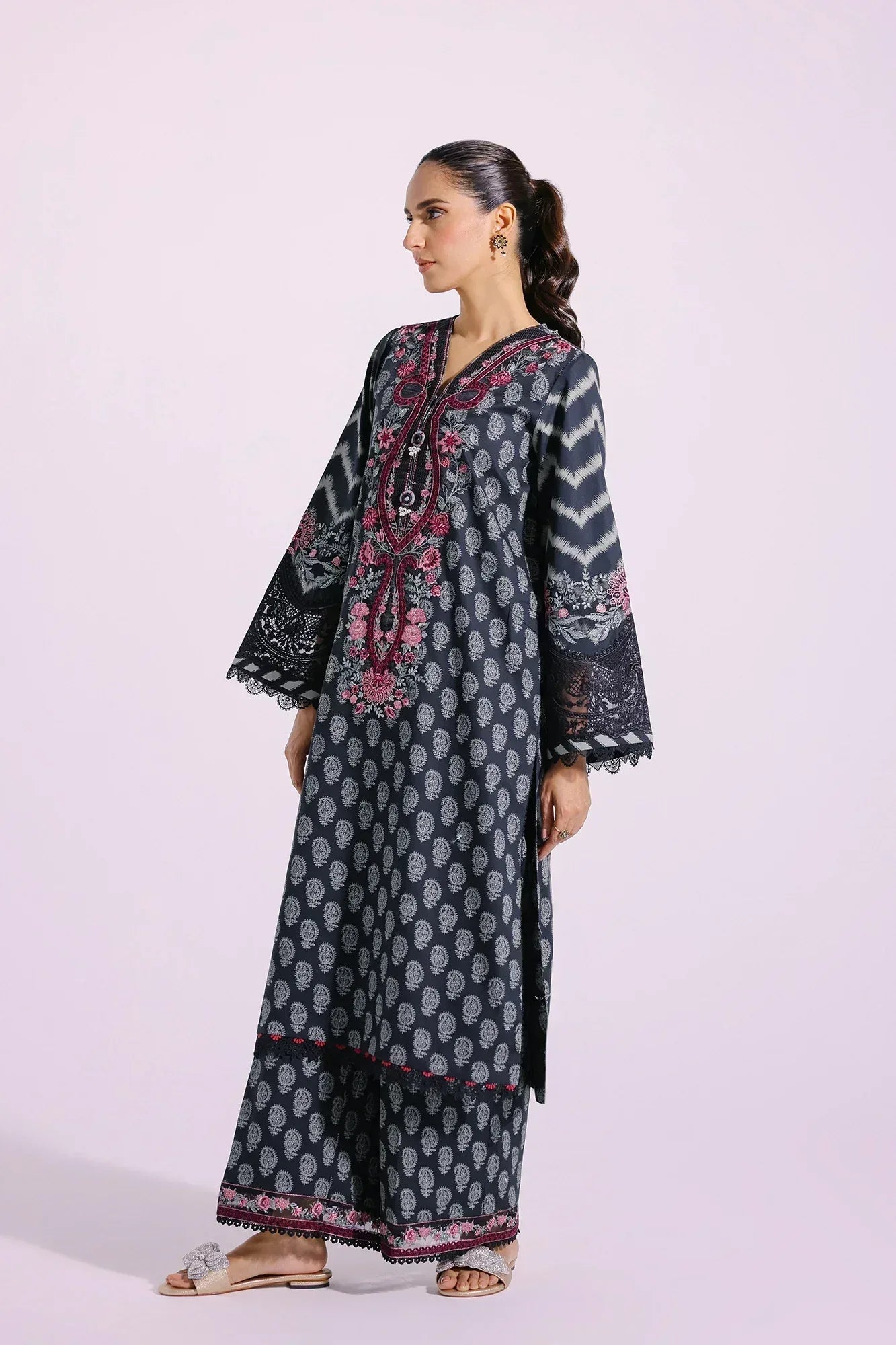 Ethnic | Rozana Collection SS 24 | E0412/203/902 - Aqsa Fabrics