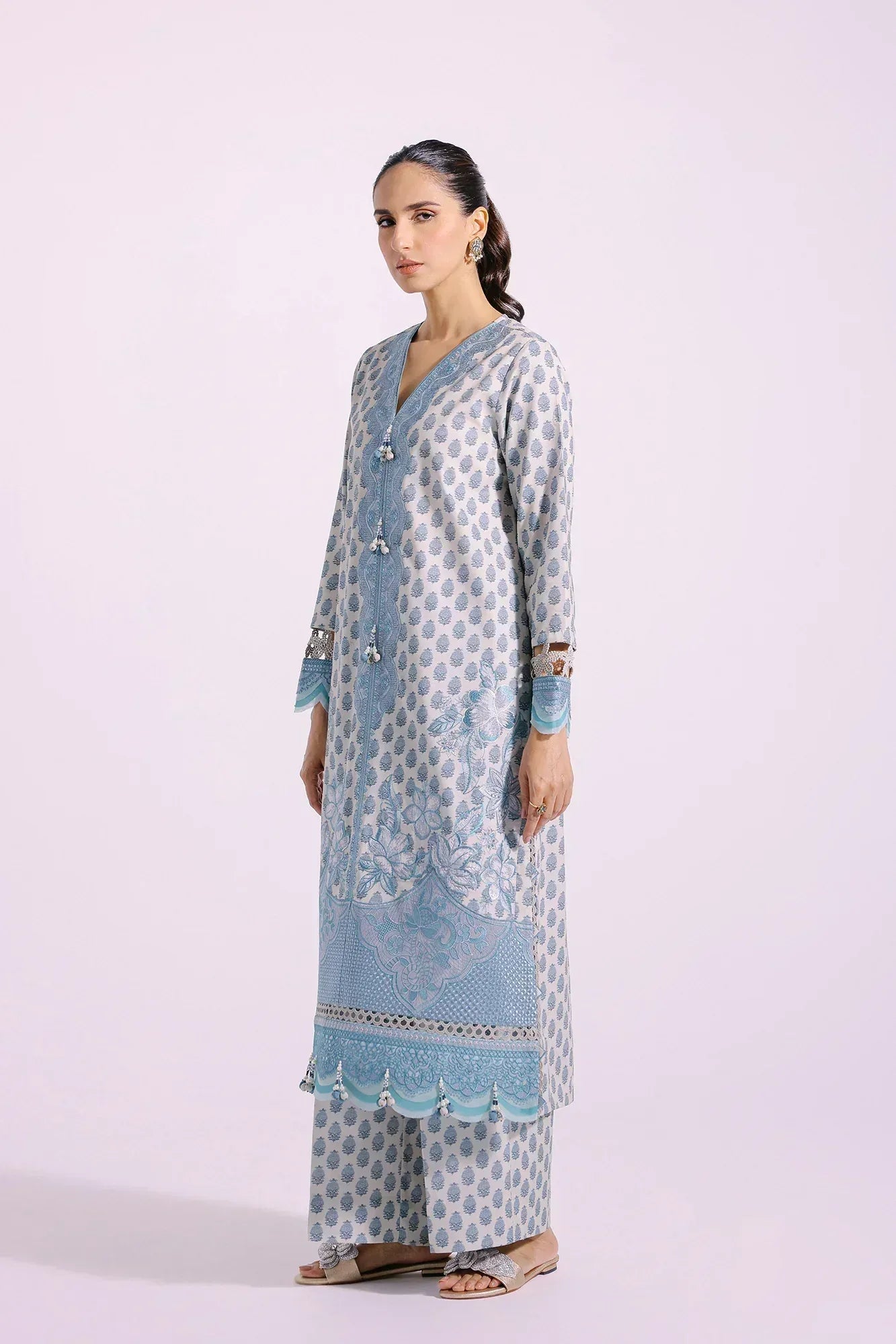 Ethnic | Rozana Collection SS 24 | E0413/203/615 - Aqsa Fabrics