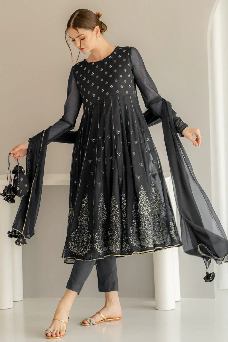 Ego | Diva Premium | ANAARKALI 3 PIECE - Aqsa Fabrics