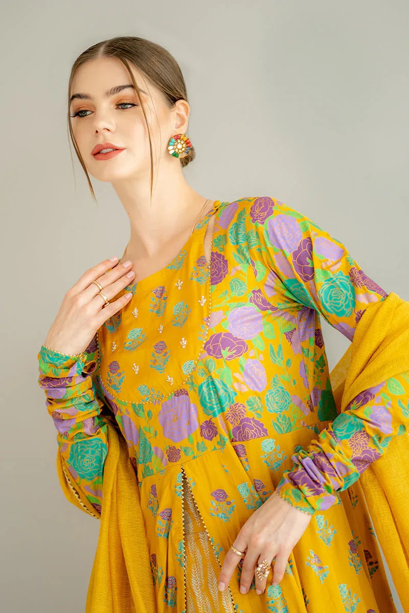Ego | Diva Premium | GOLD 3 PIECE - Aqsa Fabrics