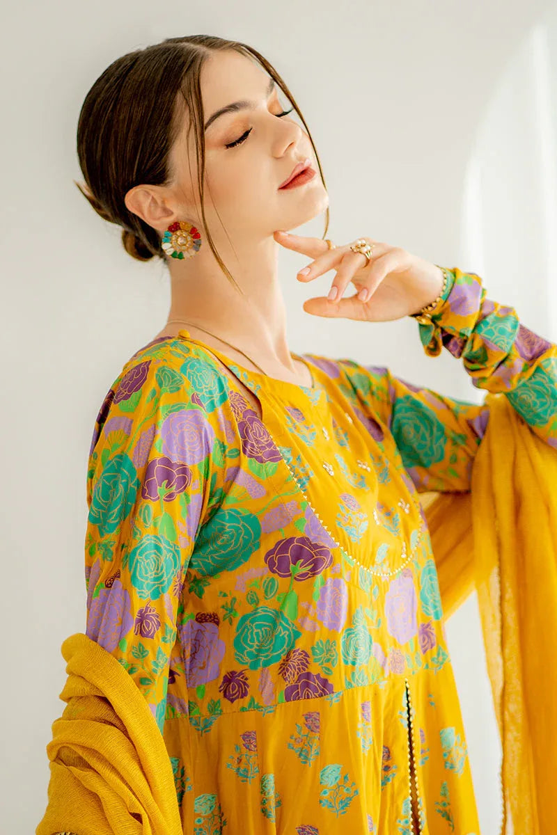 Ego | Diva Premium | GOLD 3 PIECE - Aqsa Fabrics