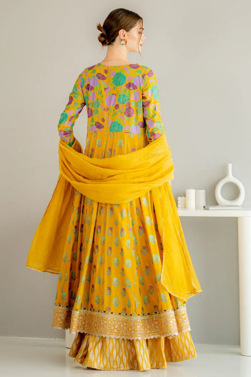 Ego | Diva Premium | GOLD 3 PIECE - Aqsa Fabrics