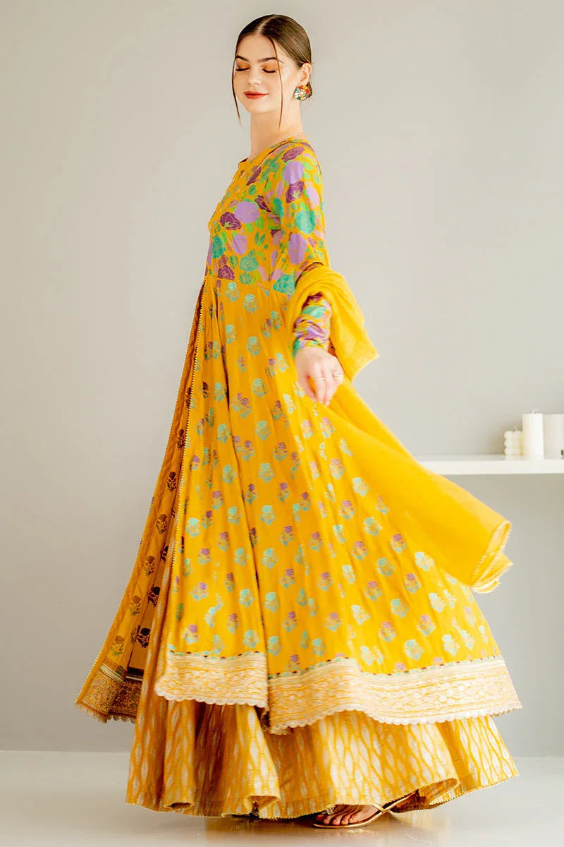 Ego | Diva Premium | GOLD 3 PIECE - Aqsa Fabrics