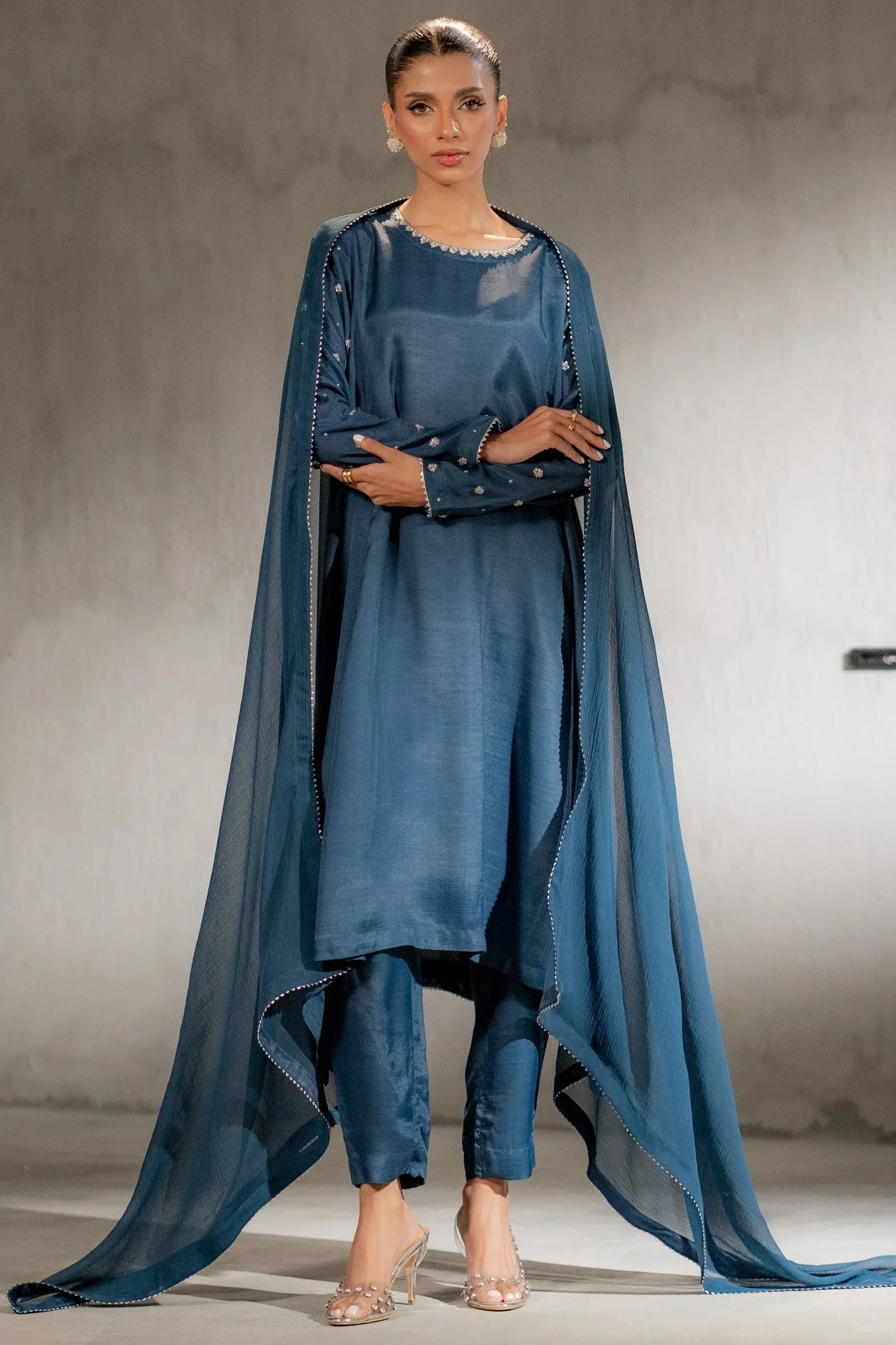 Ego | Diva Premium | SILVERITE 3 PIECE - Aqsa Fabrics
