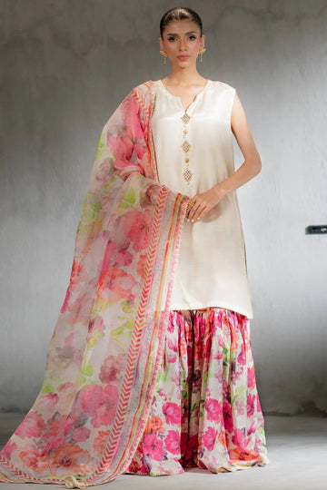 Ego | Diva Premium | FULL BLOOM 3 PIECE - Aqsa Fabrics