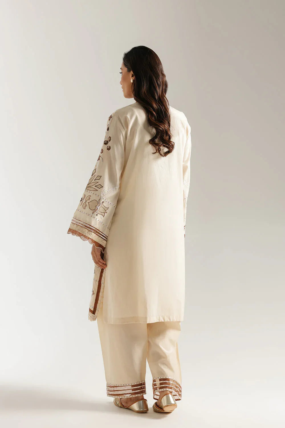 Ethnic | Rozana Collection 25 | Embroidered Dress 22A - Aqsa Fabrics
