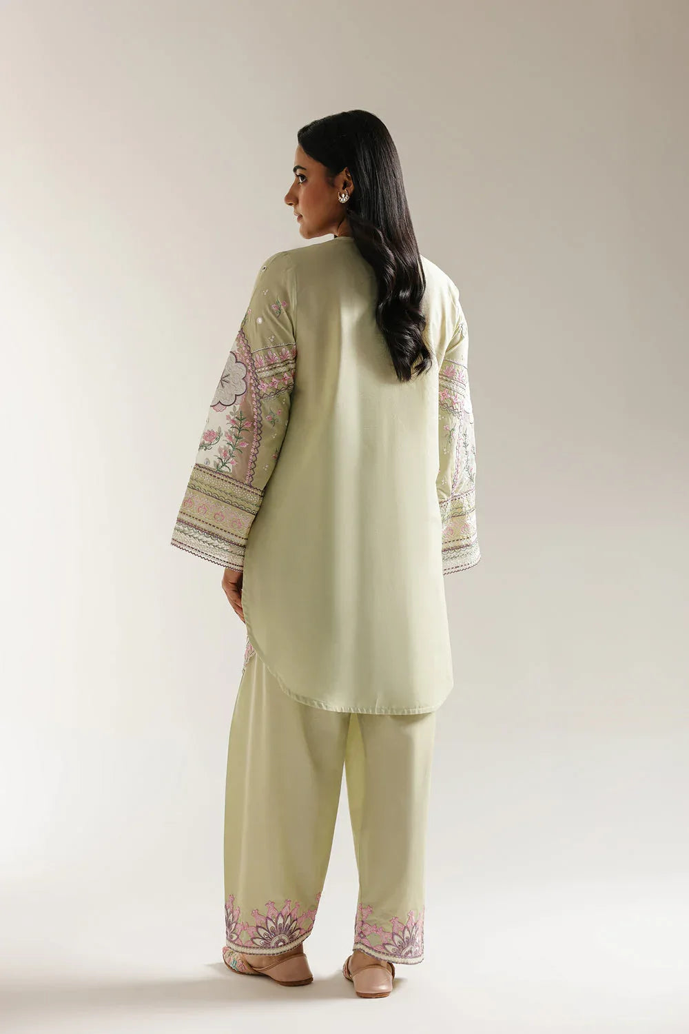 Ethnic | Rozana Collection 25 | Embroidered Dress 23A - Aqsa Fabrics