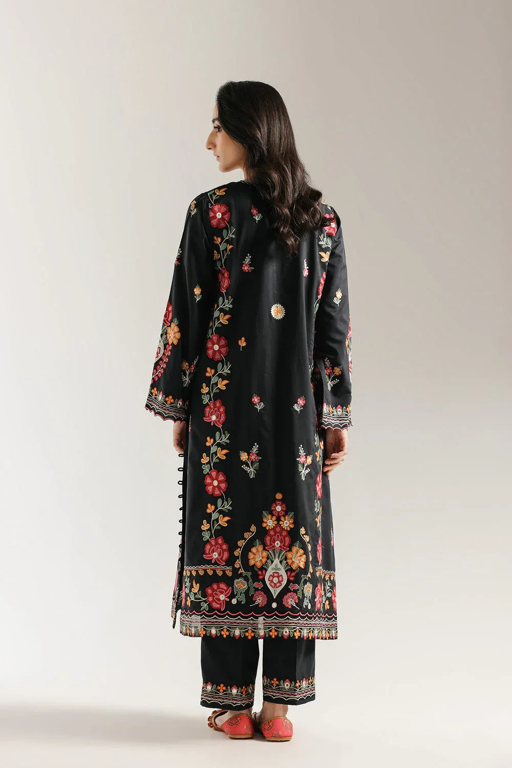 Ethnic | Rozana Collection 25 | Embroidered Dress 16A - Aqsa Fabrics