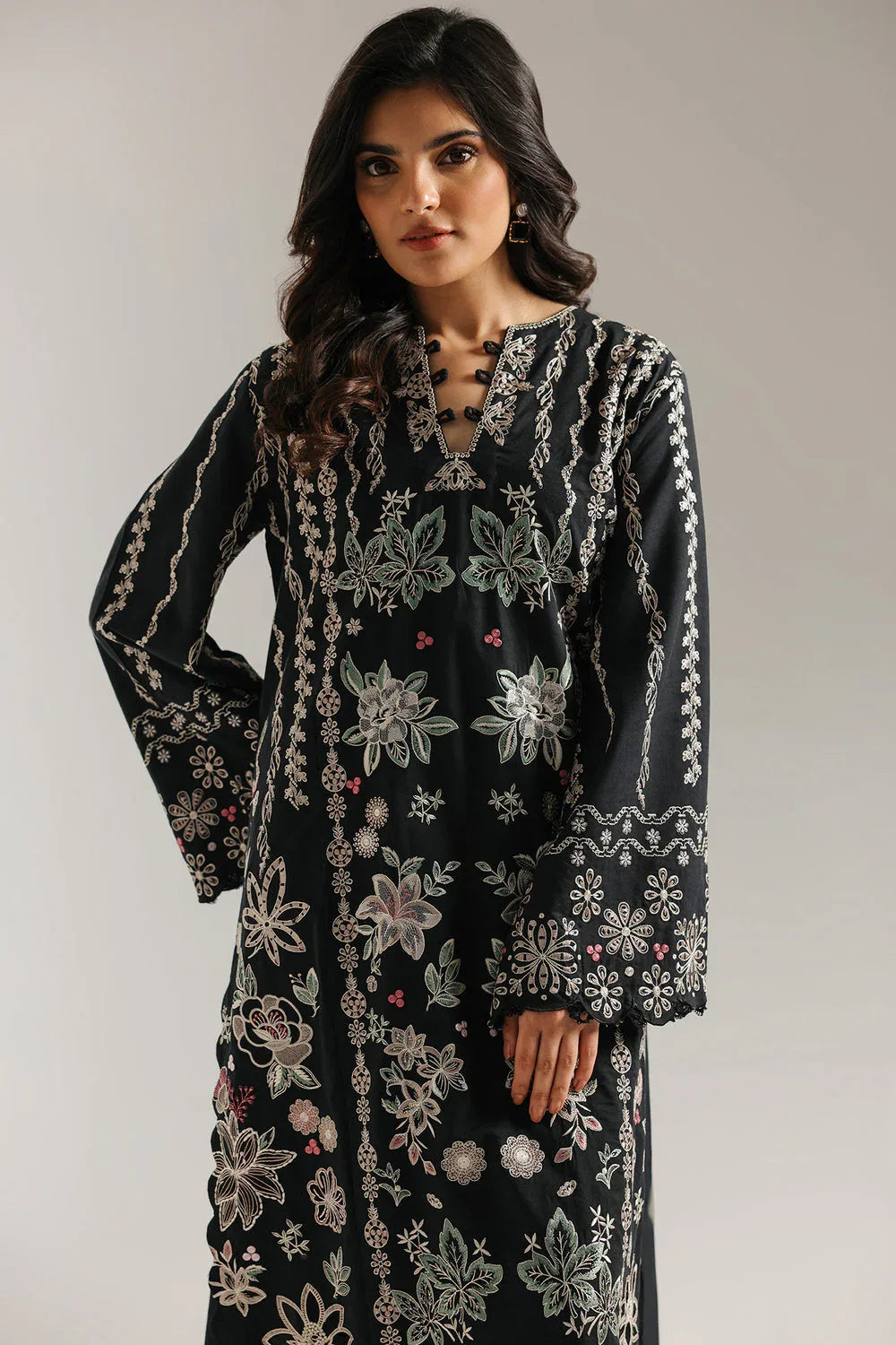Ethnic | Rozana Collection 25 | Embroidered Dress 20A - Aqsa Fabrics