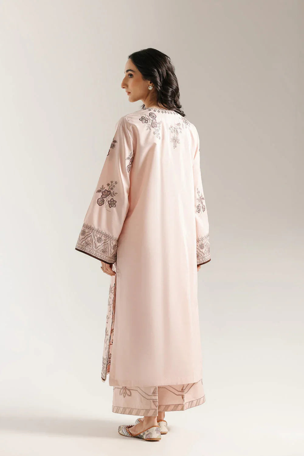 Ethnic | Rozana Collection 25 | Embroidered Dress 15A - Aqsa Fabrics