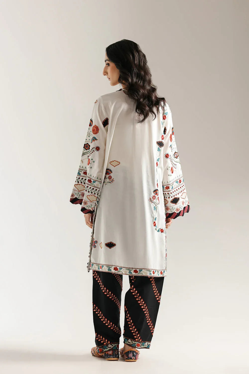 Ethnic | Rozana Collection 25 | Embroidered Dress 19A - Aqsa Fabrics