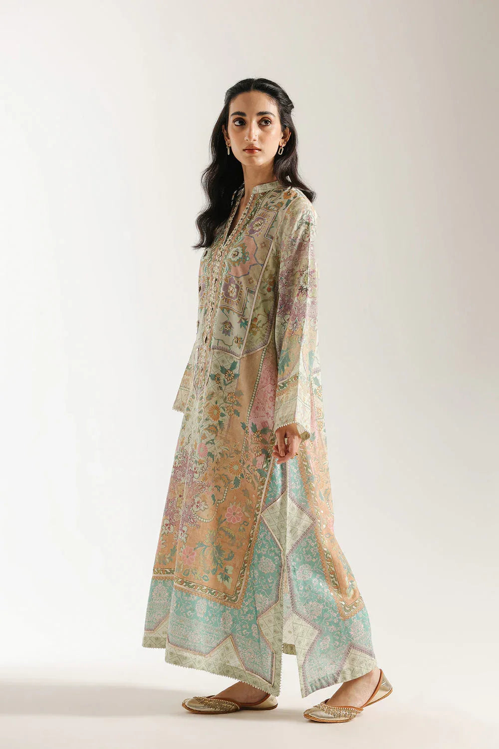 Ethnic | Rozana Collection 25 | Embroidered Dress 14A - Aqsa Fabrics