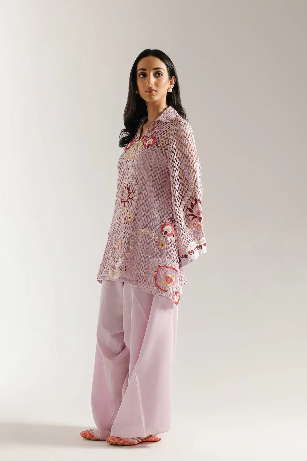 Ethnic | Rozana Collection 25 | Embroidered Dress 13A - Aqsa Fabrics