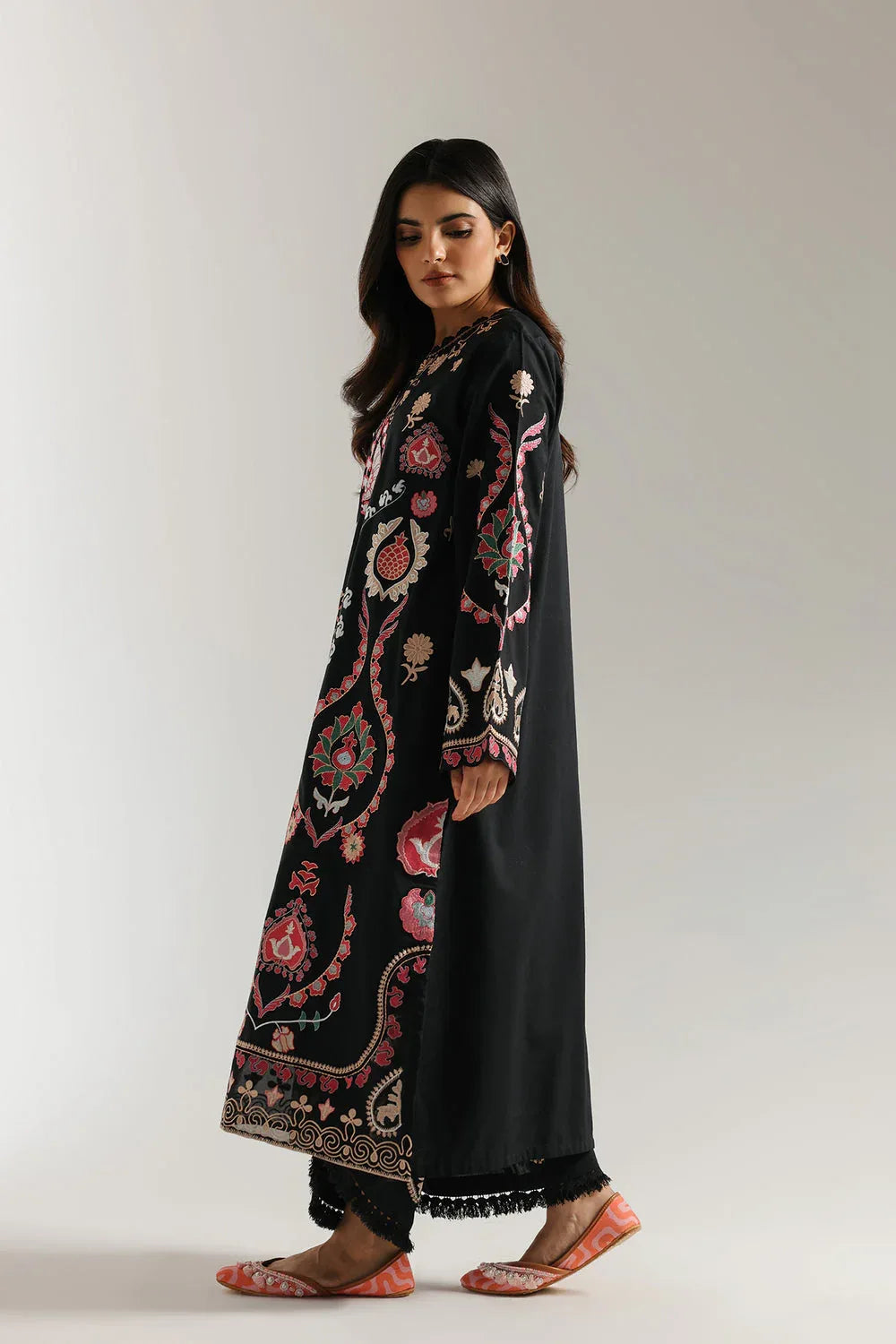 Ethnic | Rozana Collection 25 | Embroidered Dress 25A - Aqsa Fabrics