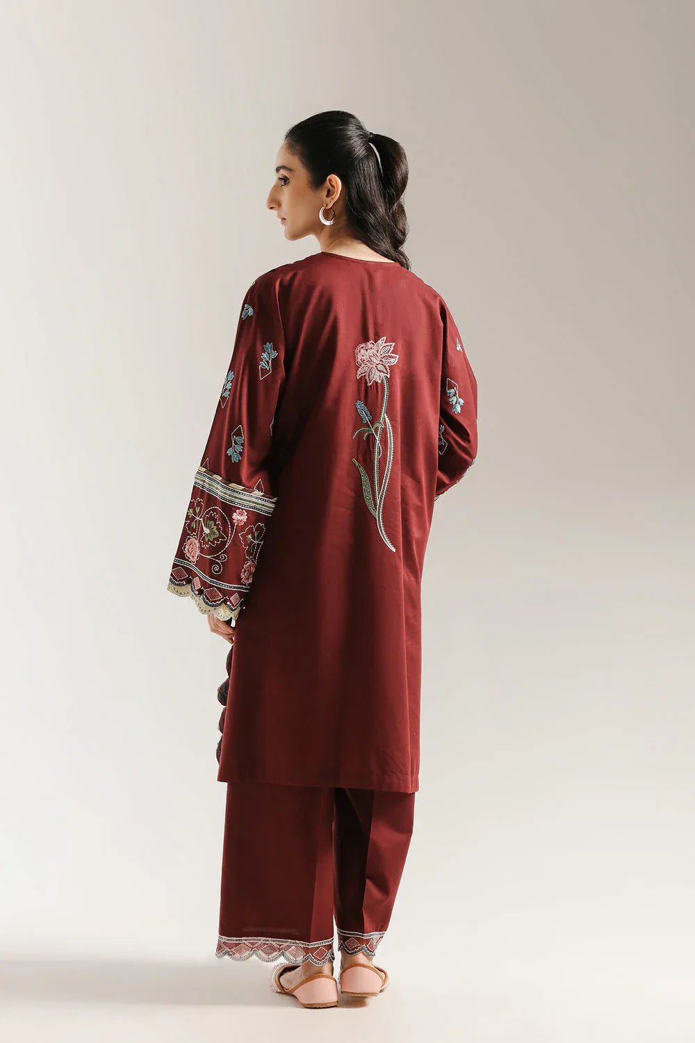 Ethnic | Rozana Collection 25 | Embroidered Dress 11A - Aqsa Fabrics