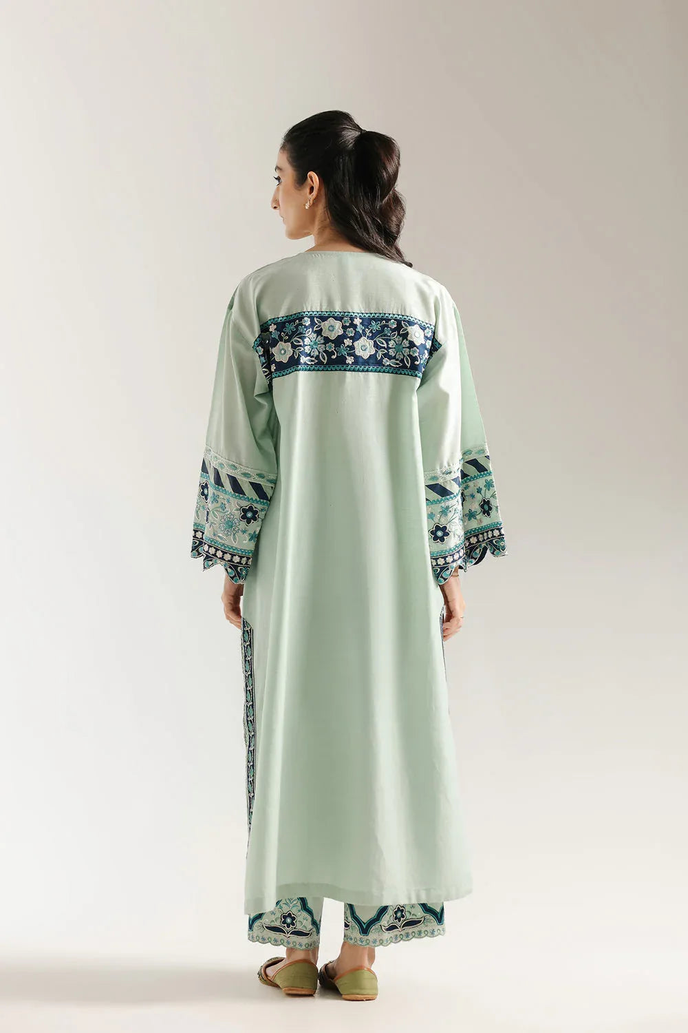 Ethnic | Rozana Collection 25 | Embroidered Dress 24A - Aqsa Fabrics