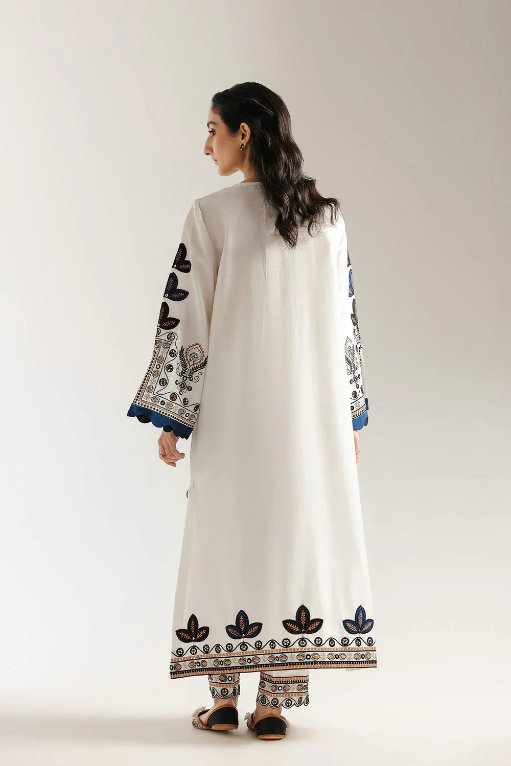 Ethnic | Rozana Collection 25 | Embroidered Dress 10A - Aqsa Fabrics