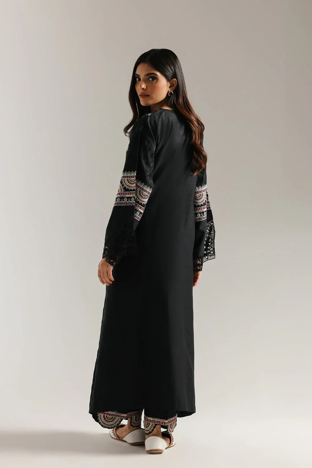 Ethnic | Rozana Collection 25 | Embroidered Dress 18A - Aqsa Fabrics