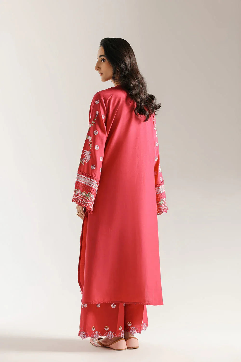 Ethnic | Rozana Collection 25 | Embroidered Dress 08A - Aqsa Fabrics