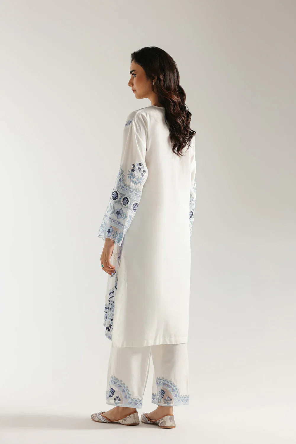 Ethnic | Rozana Collection 25 | Embroidered Dress 17A - Aqsa Fabrics