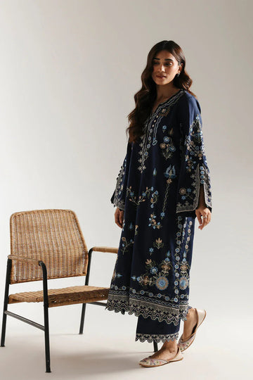 Ethnic | Rozana Collection 25 | Embroidered Dress 09A - Aqsa Fabrics