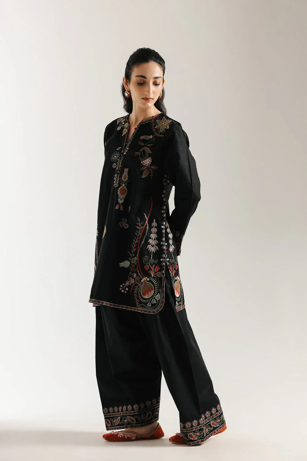 Ethnic | Rozana Collection 25 | Embroidered Dress 07A - Aqsa Fabrics