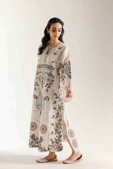 Ethnic | Rozana Collection 25 | Embroidered Dress 02A - Aqsa Fabrics