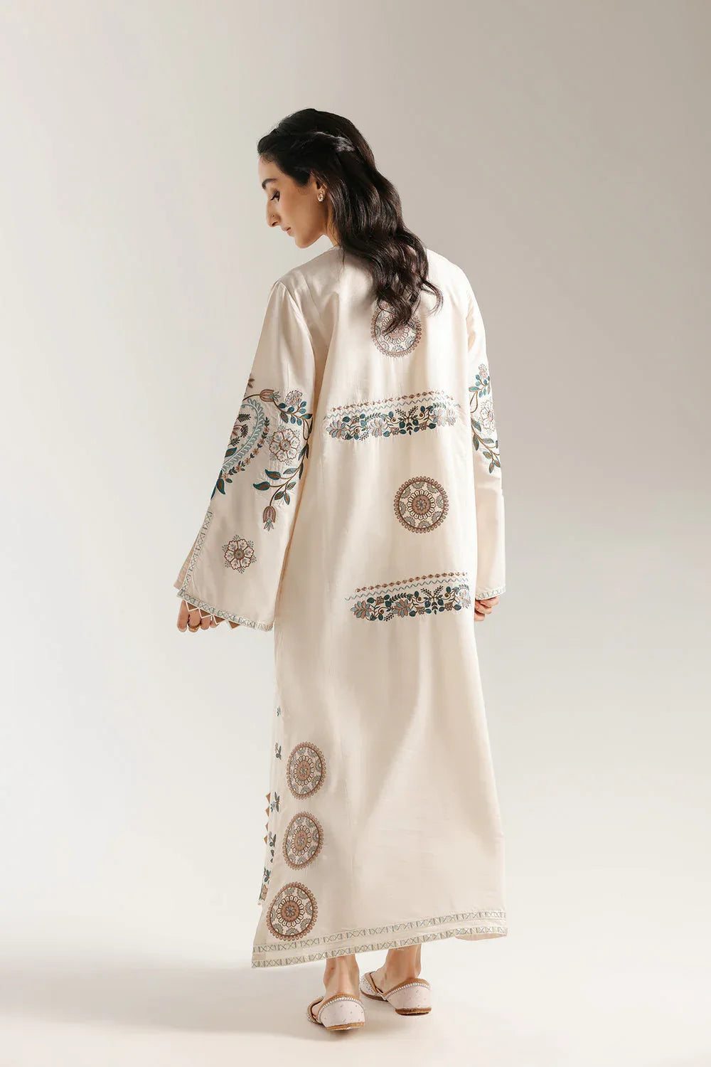 Ethnic | Rozana Collection 25 | Embroidered Dress 02A - Aqsa Fabrics