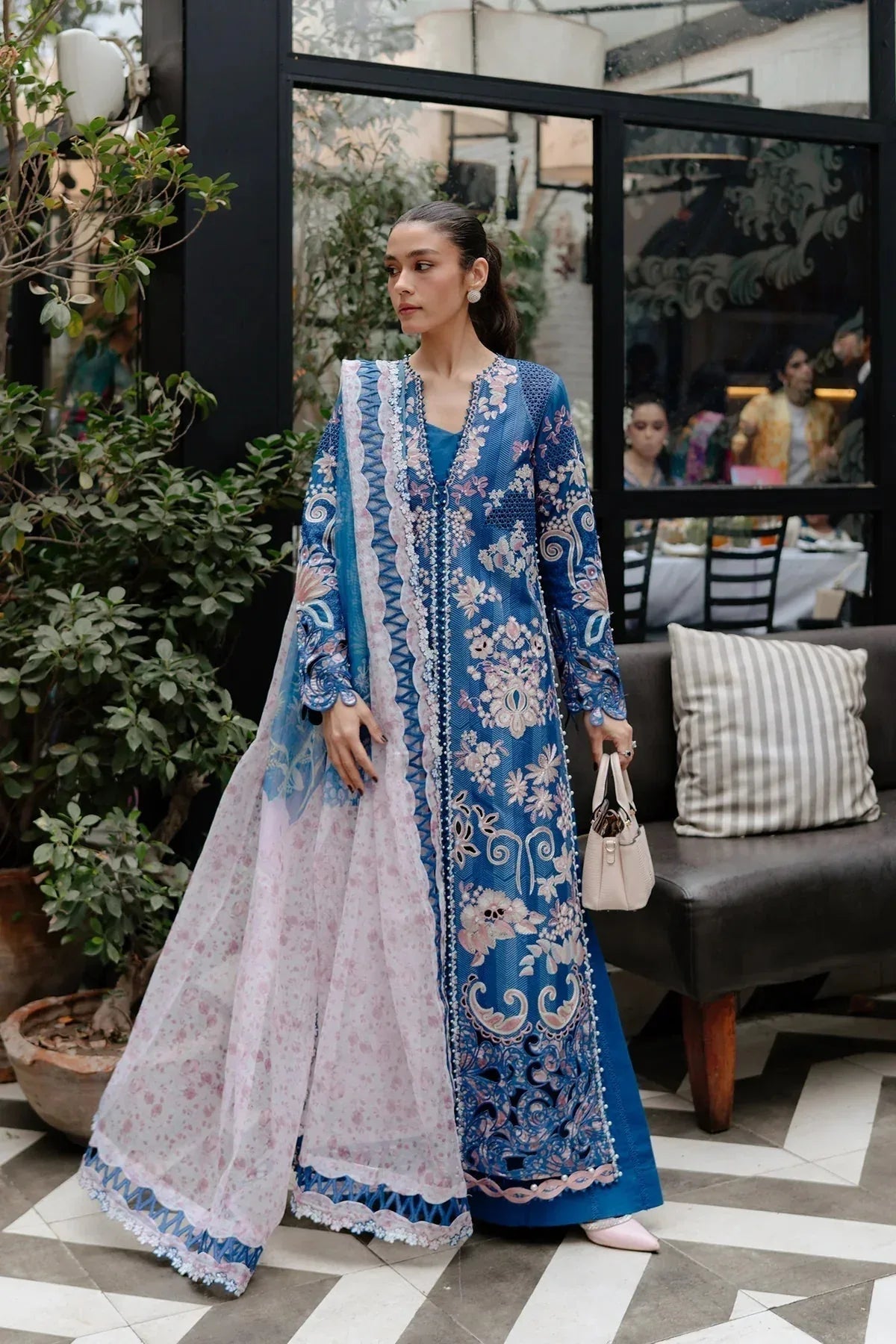Afrozeh | Luxury Embroidered & Printed Lawn | Eclipse - Aqsa Fabrics