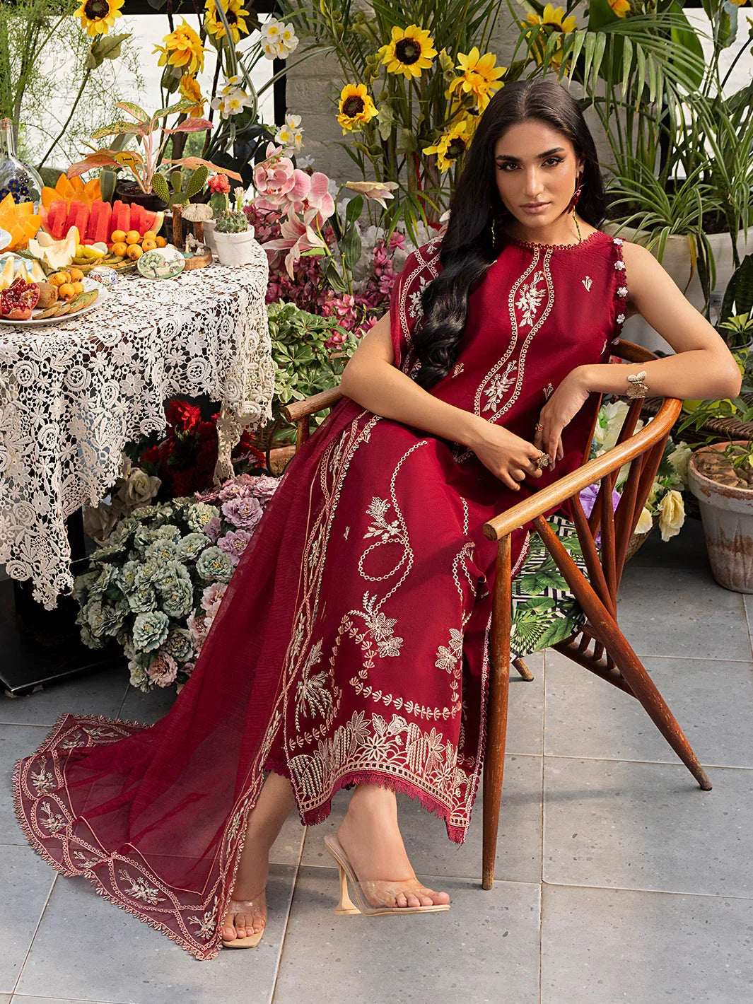 Izel | Meadow Muse Embroidered Lawn 25 | EVARA - Aqsa Fabrics