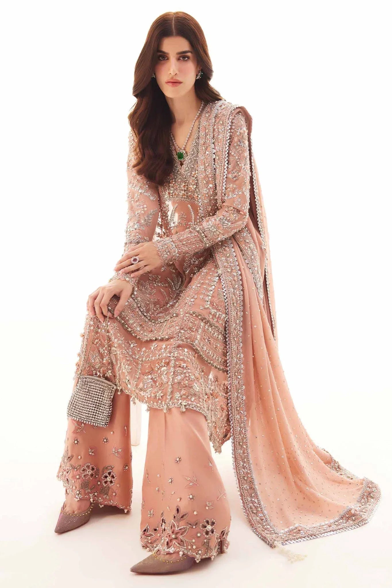 Elan | Elitarie Wedding Formals | ROSÉA (EP-21213) - Aqsa Fabrics