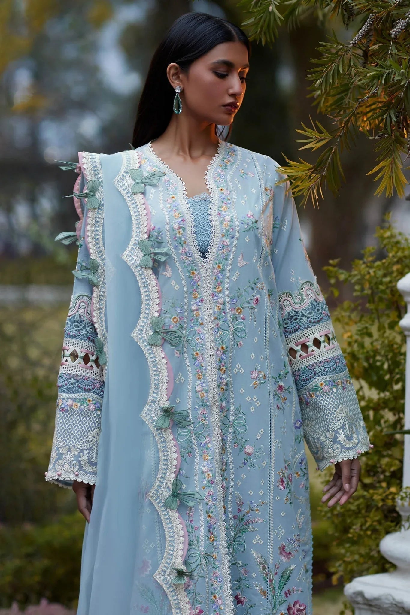 Elan | Lawn24 | MIRZETA (EL24-11 A) - Aqsa Fabrics