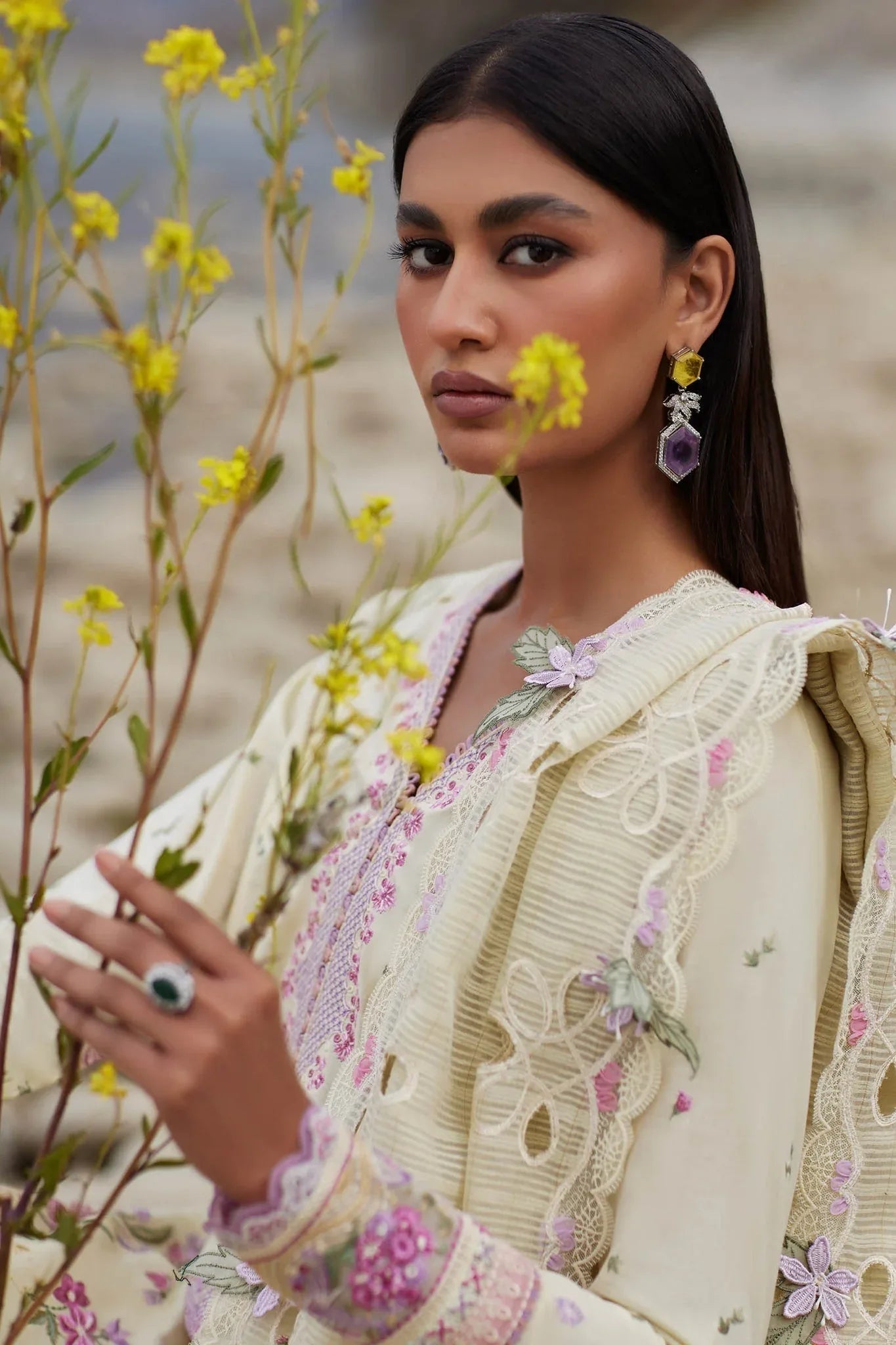 Elan | Lawn24 | NEDINE (EL24-02 B) - Aqsa Fabrics
