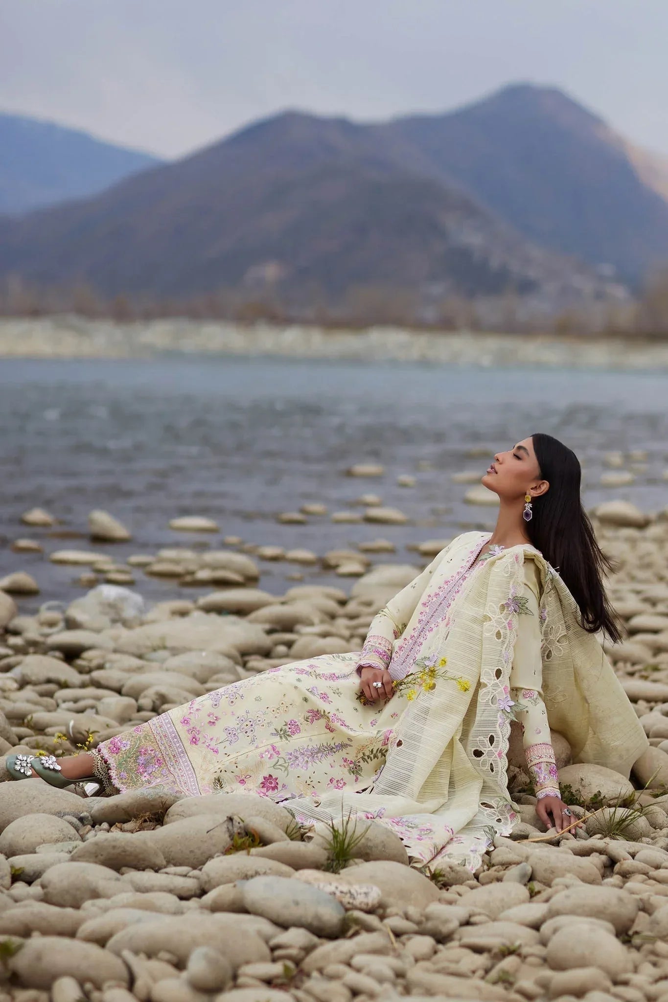 Elan | Lawn24 | NEDINE (EL24-02 B) - Aqsa Fabrics